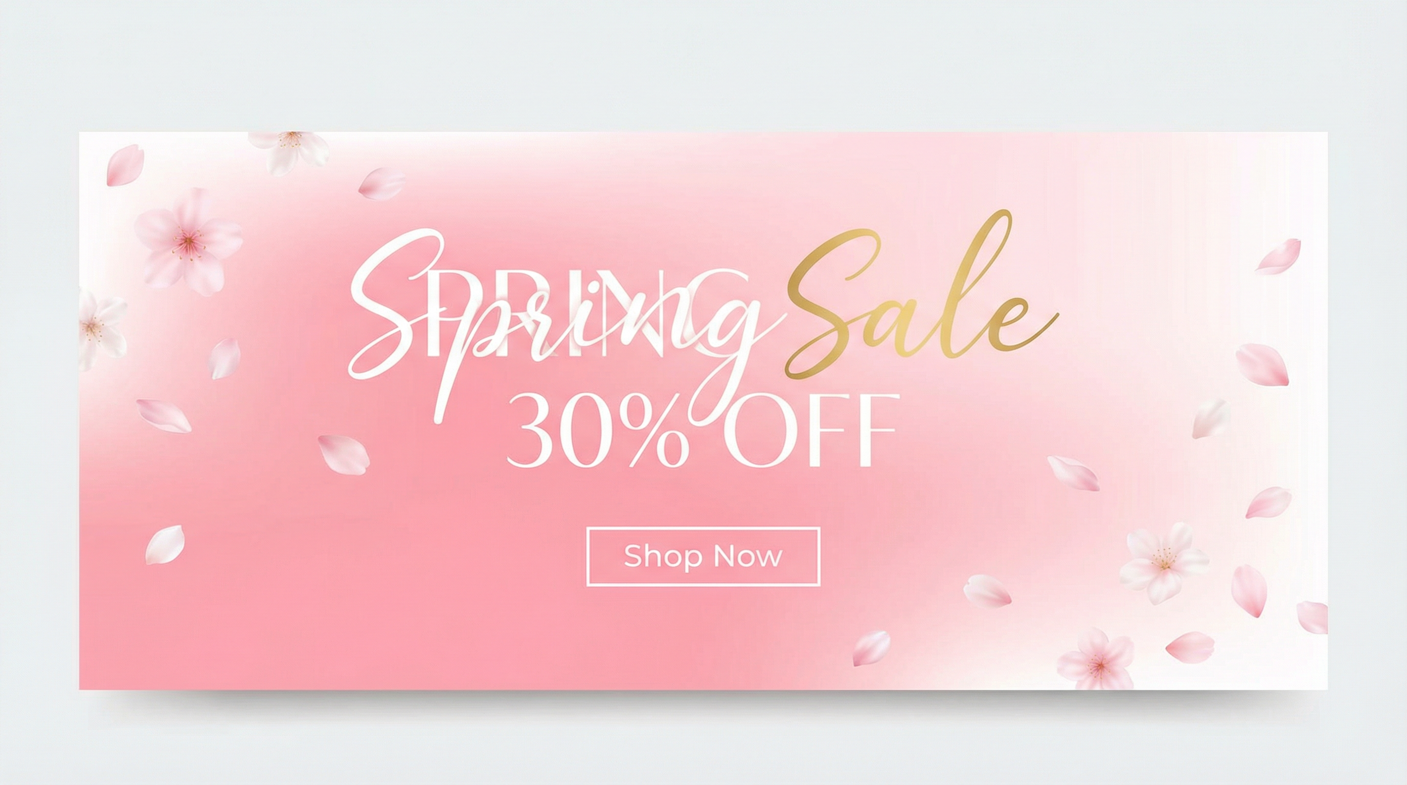 春のセールバナー