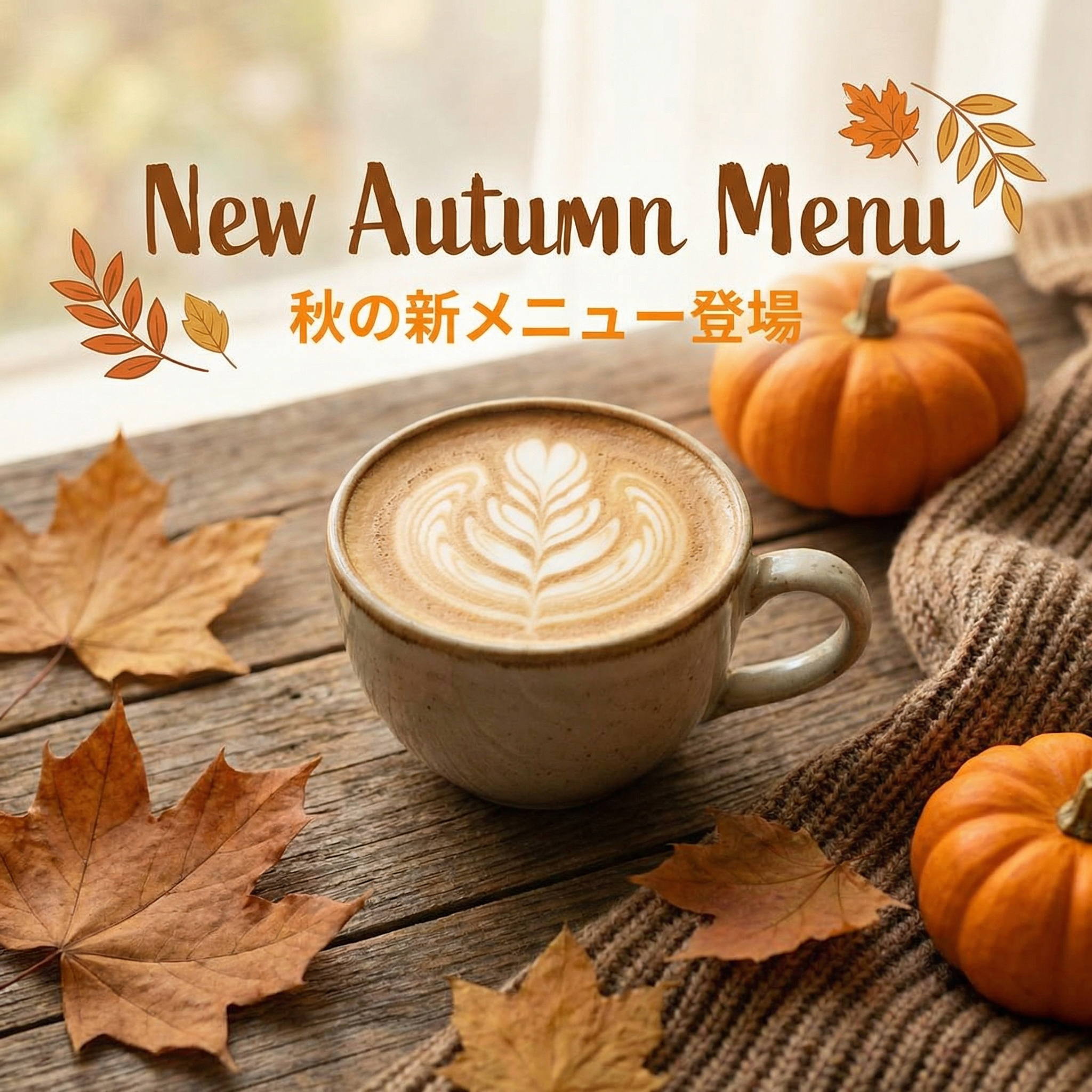 カフェメニューSNS画像